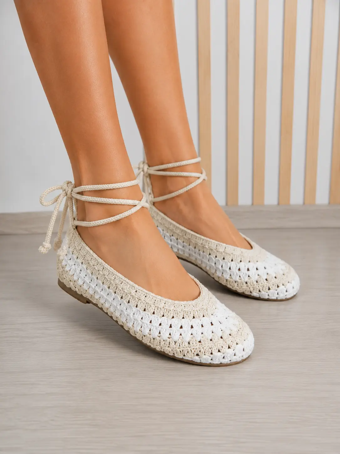Mercedita Jimena Beige/Blanco